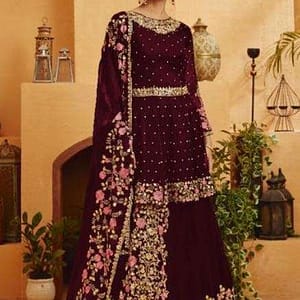  BLOOMING GEORGETTE SUIT WITH