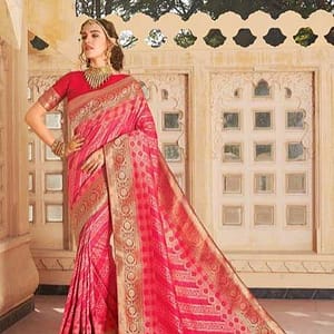 Red Silk  Saree