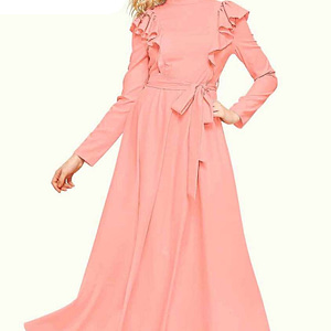 Peach Pink Gown Dress
