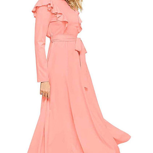 Peach Pink Gown Dress