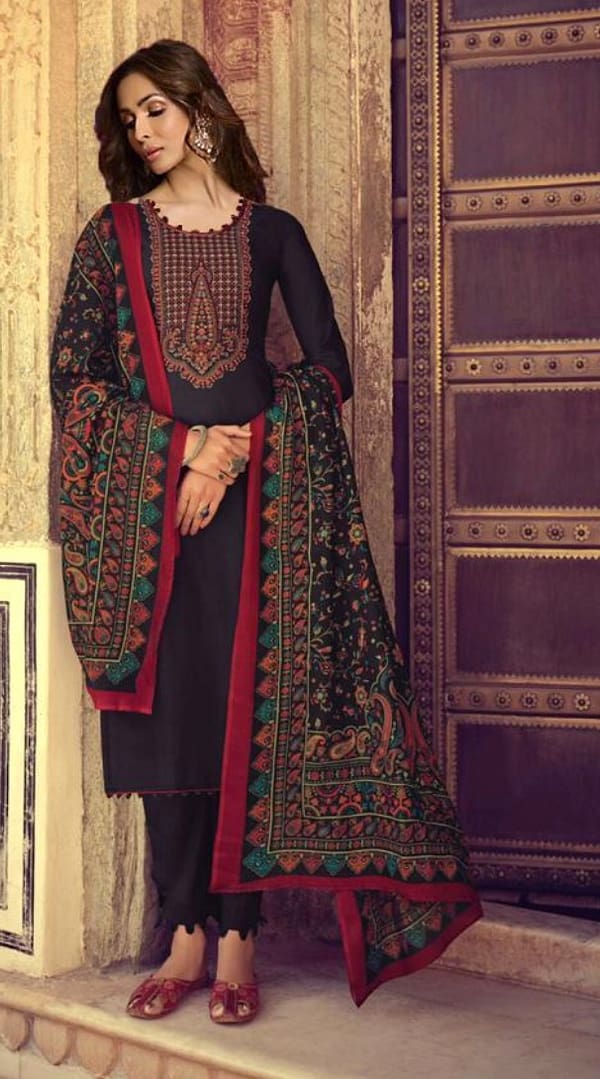 Designer Cotton Suit with Emroidery