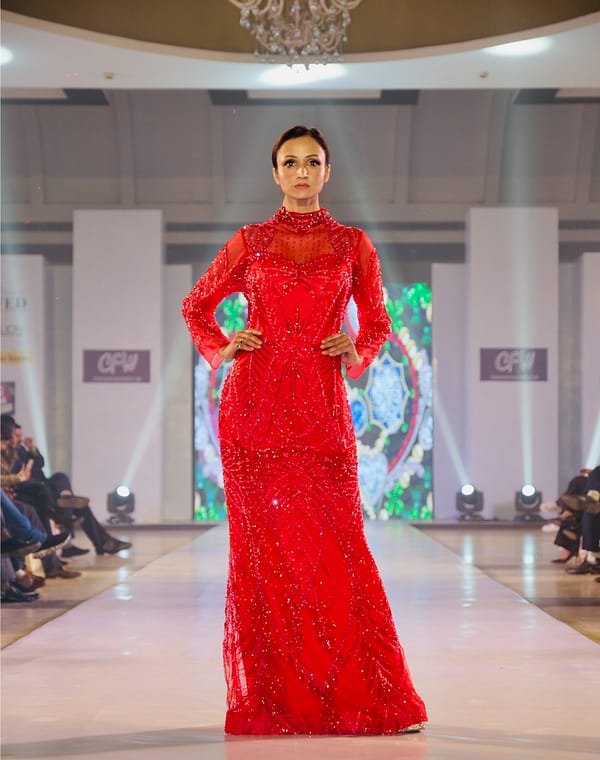 Z by Rehan Exquisite Red Gown